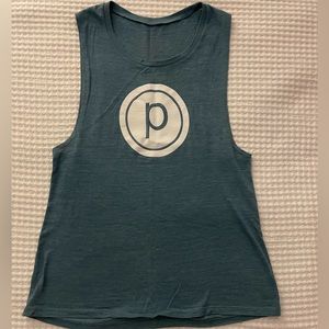 Light Blue Pure Barre Logo Tank